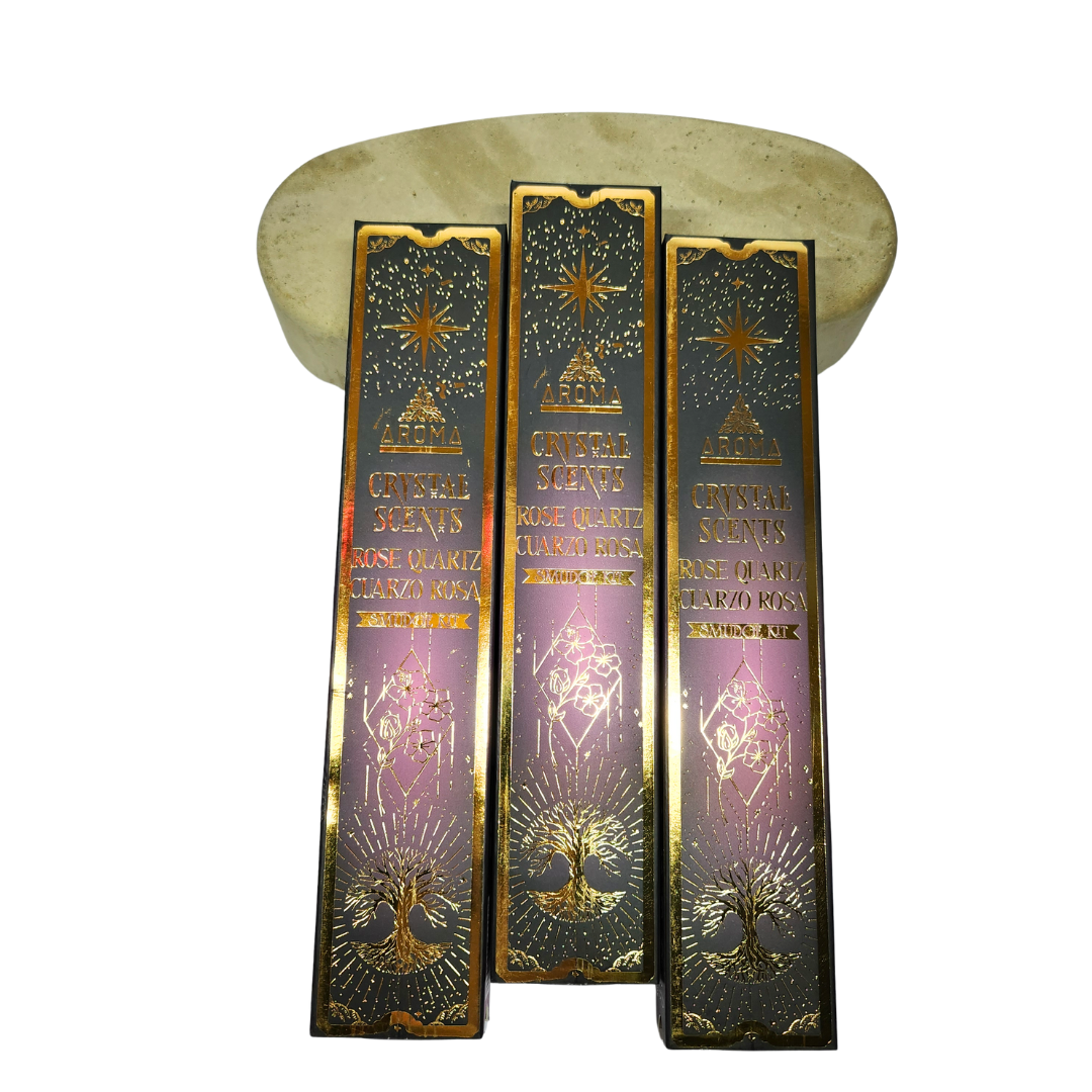 Crystal Aroma Incense Smudge Sticks Rose Quartz