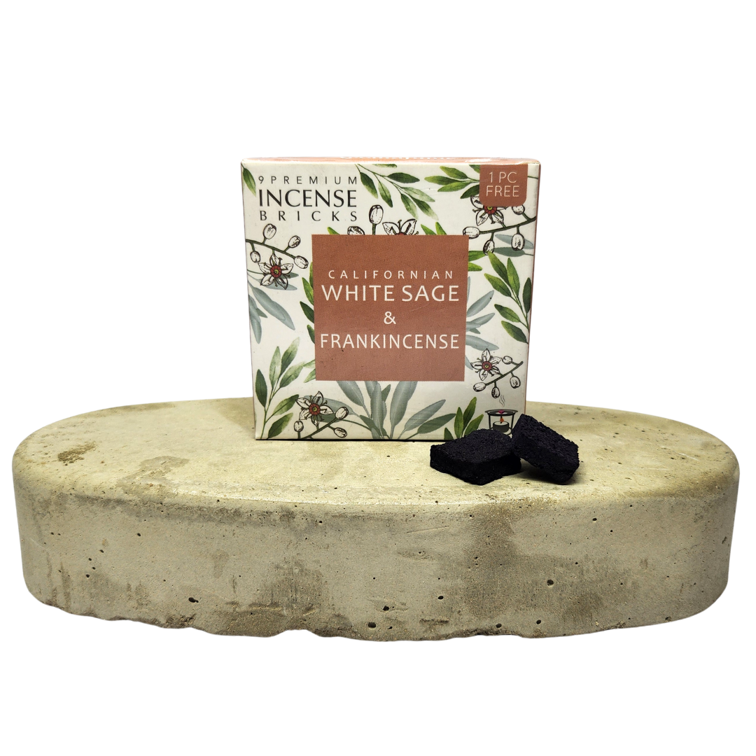 Incense Bricks White Sage & Frankincense