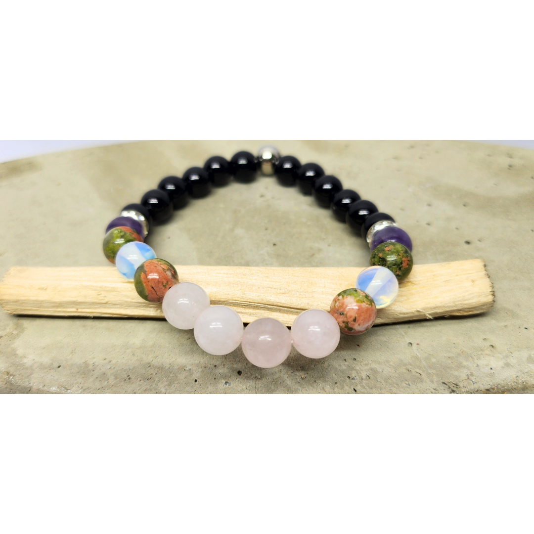 Love and Harmony Natural Gemstone Bracelet