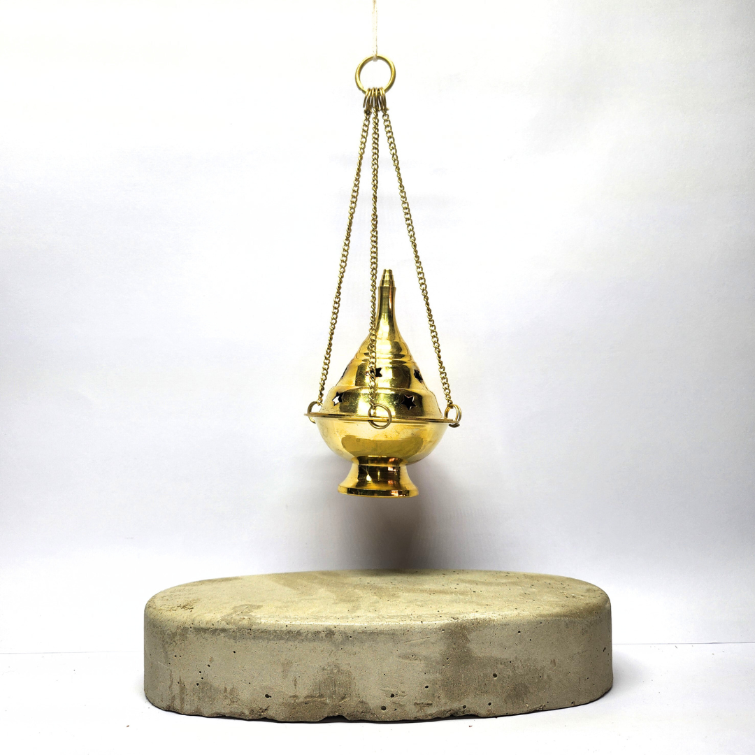 Resin Burner - Thurible Brass Hanging Burner