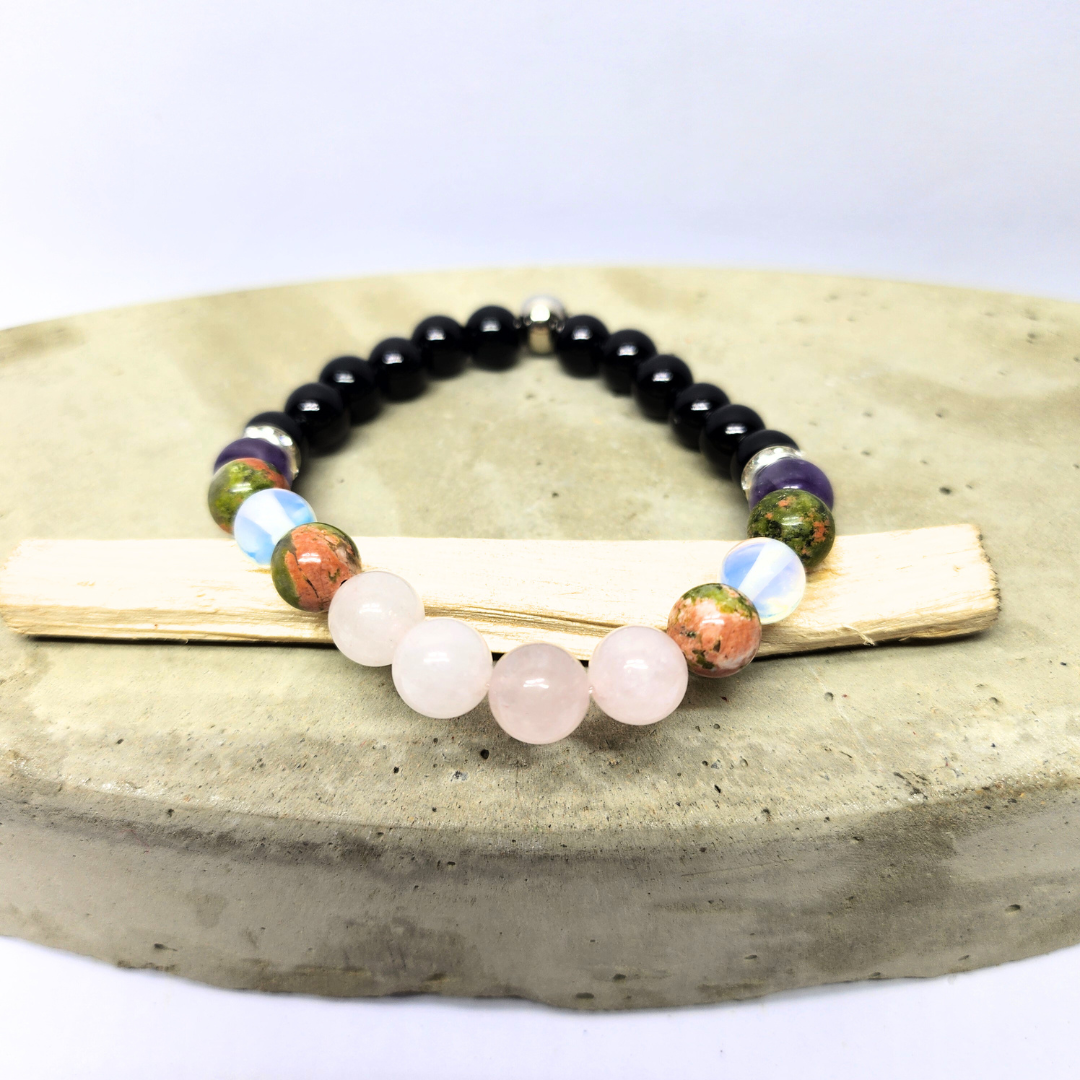 Love and Harmony Natural Gemstone Bracelet