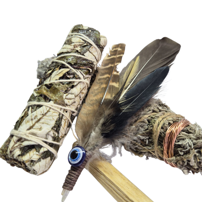 Sacred Smudge Trio - Yerba Santa, Mphepho Bundle & Palo Santo Smudge Combo