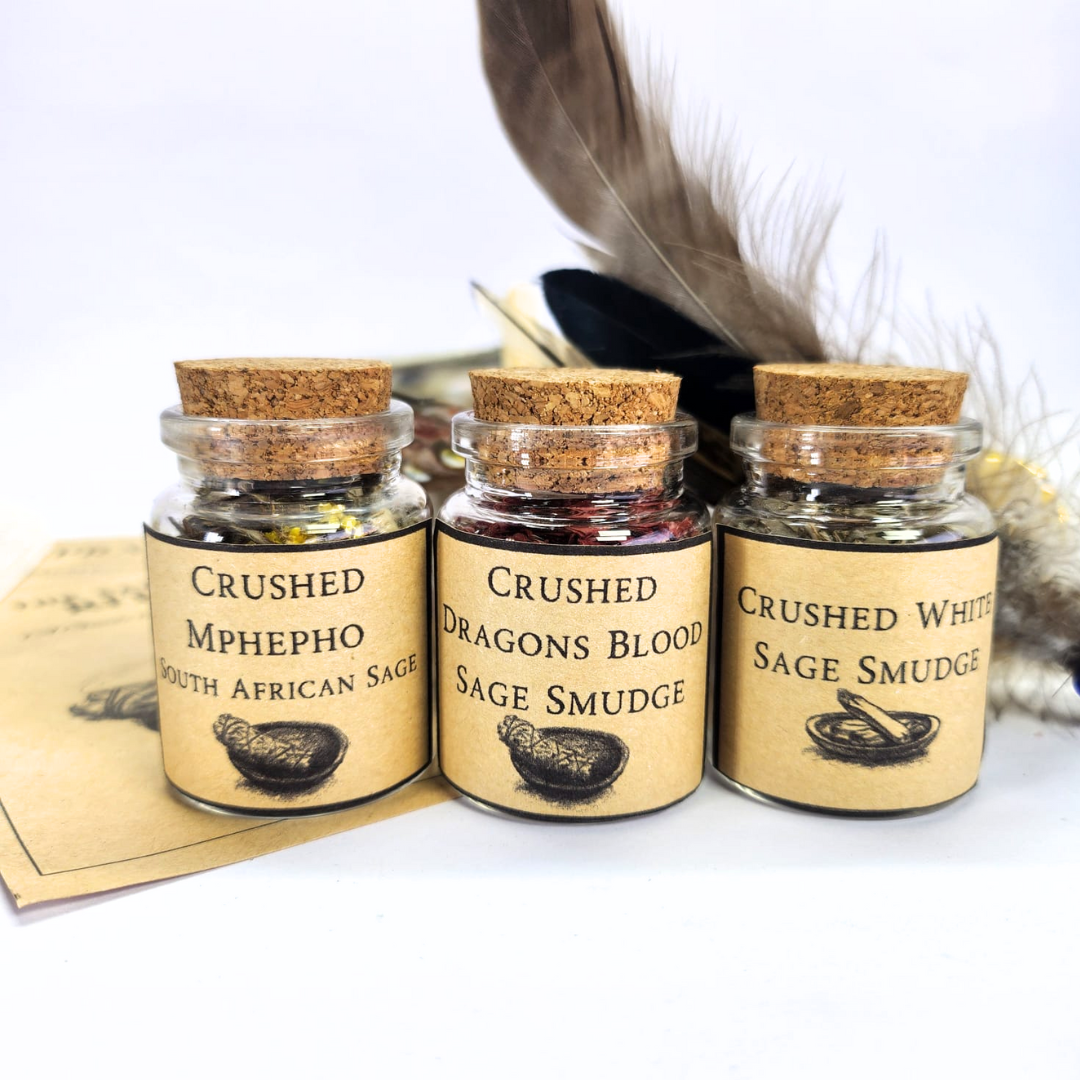 Luxury Sanctuary Resin Smudging Gift - Abalone Shell, Palo Santo, Feather