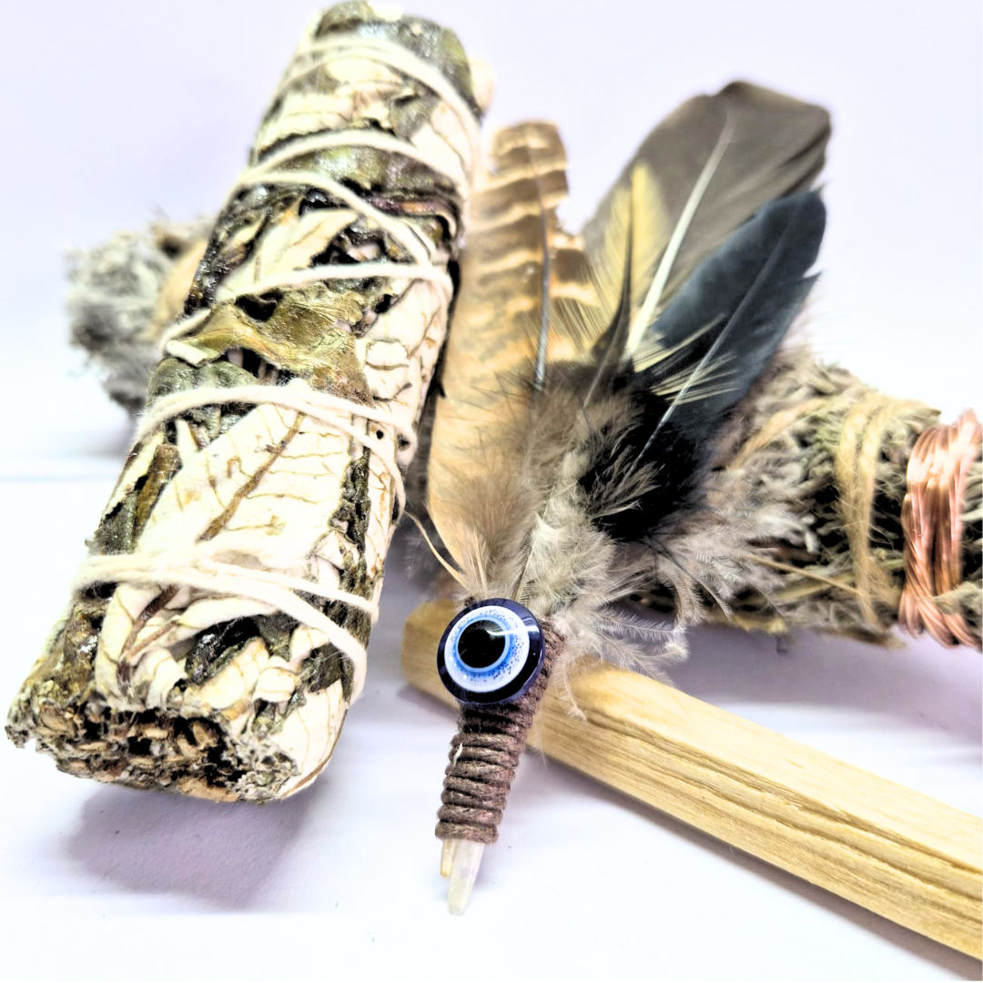 Sacred Smudge Trio - Yerba Santa, Mphepho Bundle & Palo Santo Smudge Combo