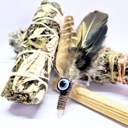 Sacred Smudge Trio - Yerba Santa, Mphepho Bundle & Palo Santo Smudge Combo