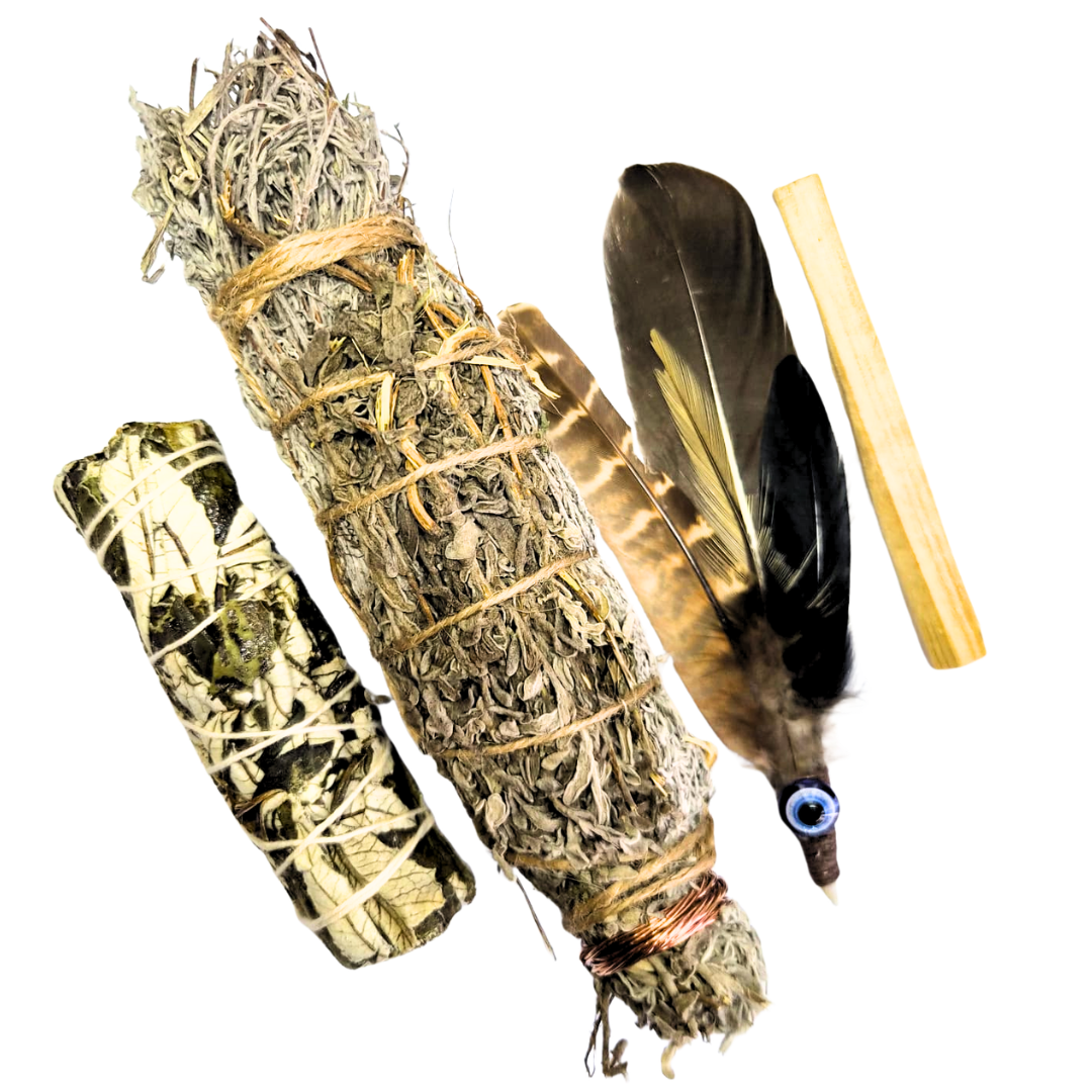 Sacred Smudge Trio - Yerba Santa, Mphepho Bundle & Palo Santo Smudge Combo