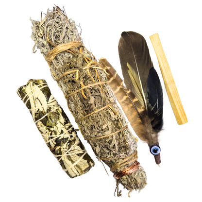 Sacred Smudge Trio - Yerba Santa, Mphepho Bundle & Palo Santo Smudge Combo