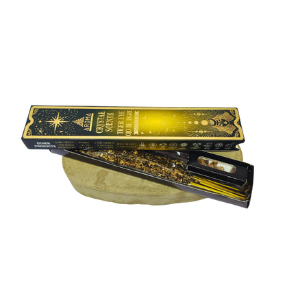 Crystal Aroma Incense Smudge Sticks Tiger’s Eye