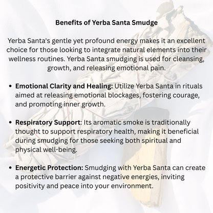 Sacred Smudge Trio - Yerba Santa, Mphepho Bundle & Palo Santo Smudge Combo