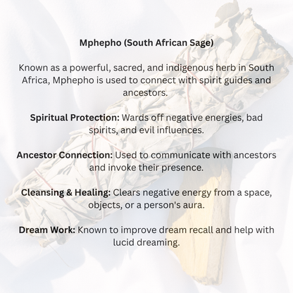 Sacred Smudge Trio - Yerba Santa, Mphepho Bundle & Palo Santo Smudge Combo