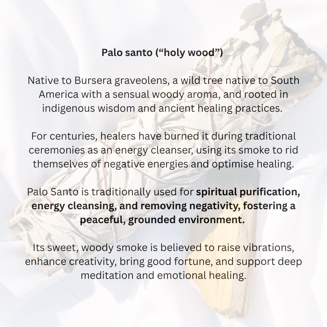Sacred Smudge Trio - Yerba Santa, Mphepho Bundle & Palo Santo Smudge Combo