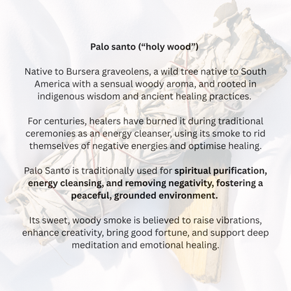 Sacred Smudge Trio - Yerba Santa, Mphepho Bundle & Palo Santo Smudge Combo