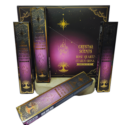 Crystal Aroma Incense Smudge Sticks Rose Quartz