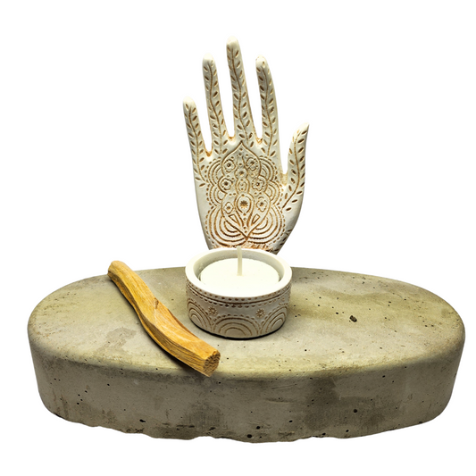 Hand Statue with Tea Light Holder (12.5cm)