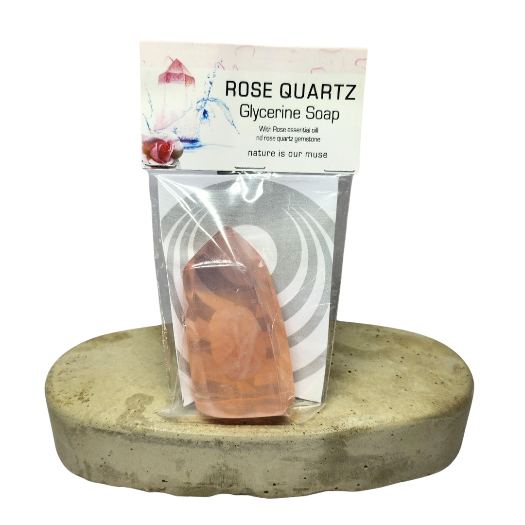 Crystal Glycerine Soap Rose Quartz