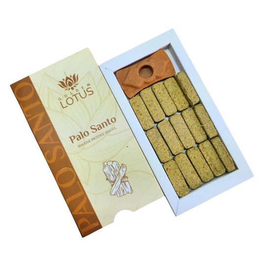 Golden Lotus Palo Santo Smudge Bricks
