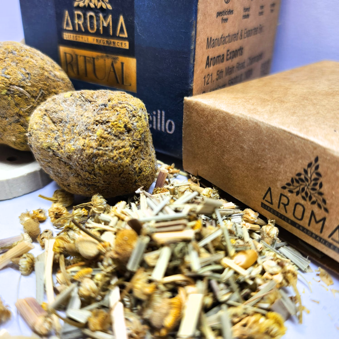Sacred Space Smudge Ball Kit - Chamomile & Lemon Grass