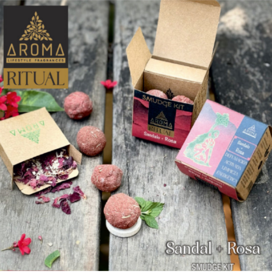 Sacred Space Smudge Ball Kit - Sandalwood & Rose