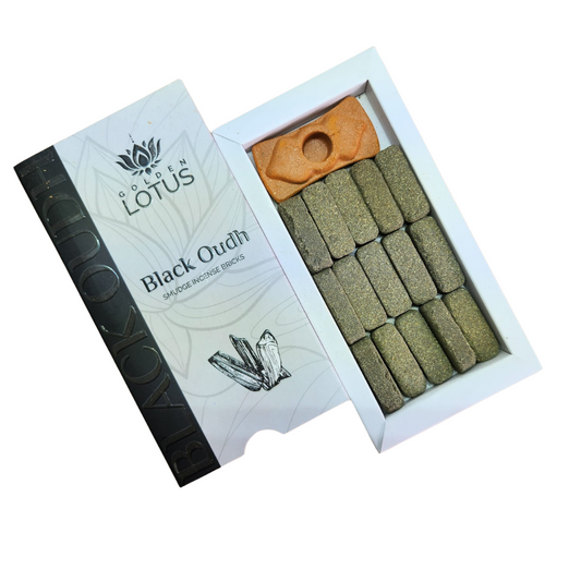 Golden Lotus Black Oudh Smudge Bricks