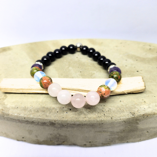 Love and Harmony Natural Gemstone Bracelet